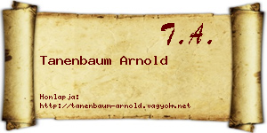 Tanenbaum Arnold névjegykártya